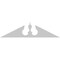 Ekena Millwork Acorn Architectural Grade PVC Pediment, 50"W x 12-1/2"H x 2-3/4"P (Pitch 6/12) PEDPS050X125ACR00 - alternate 6